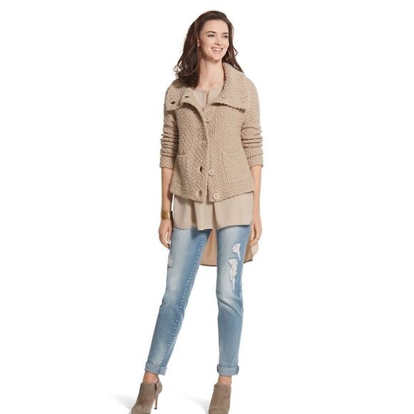 BLACK LABEL Sweater Jacket NWOT size 3 ( L/XL) - Picture 3 of 10